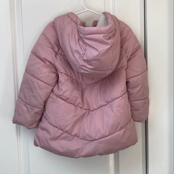 GAP Light Pink Kids cold control max Puffer Jacket coat - Picture 6 of 7